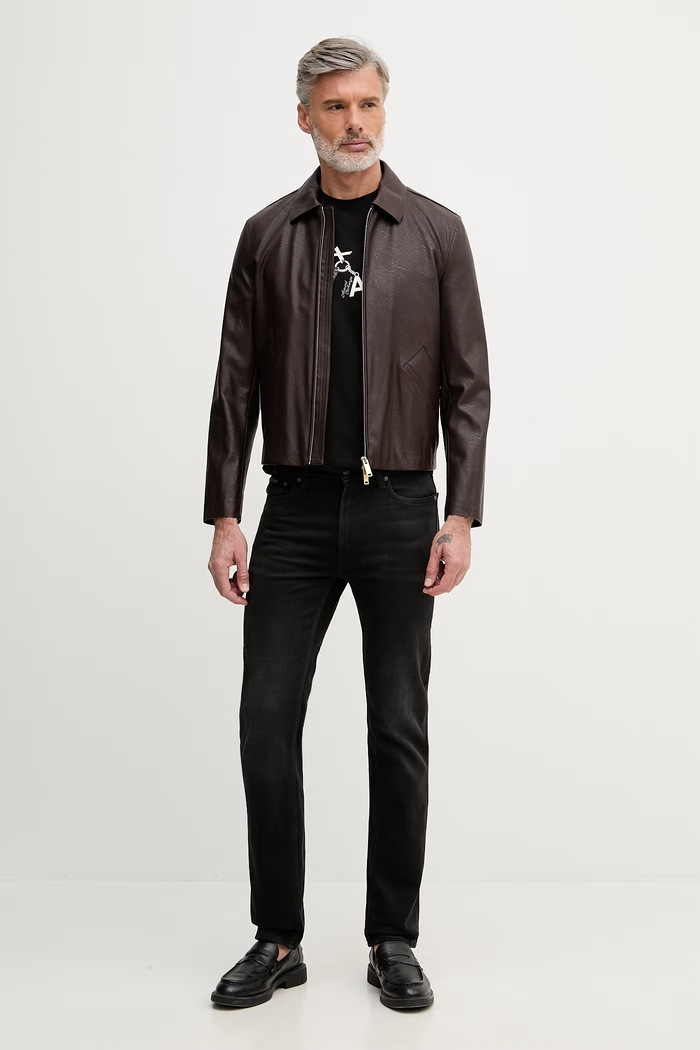 Calvin Klein blugi slim fit pentru bărbați LV04RF938G negru SS26