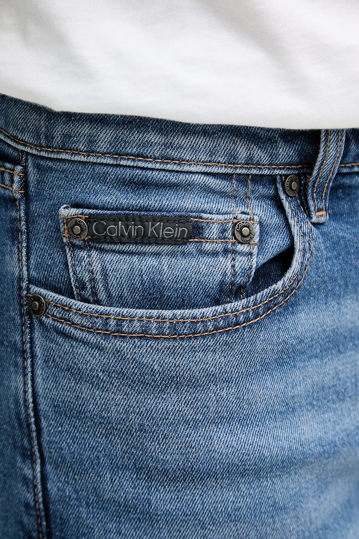 Calvin Klein rifle slim fit pánske modrá LV04RF940G