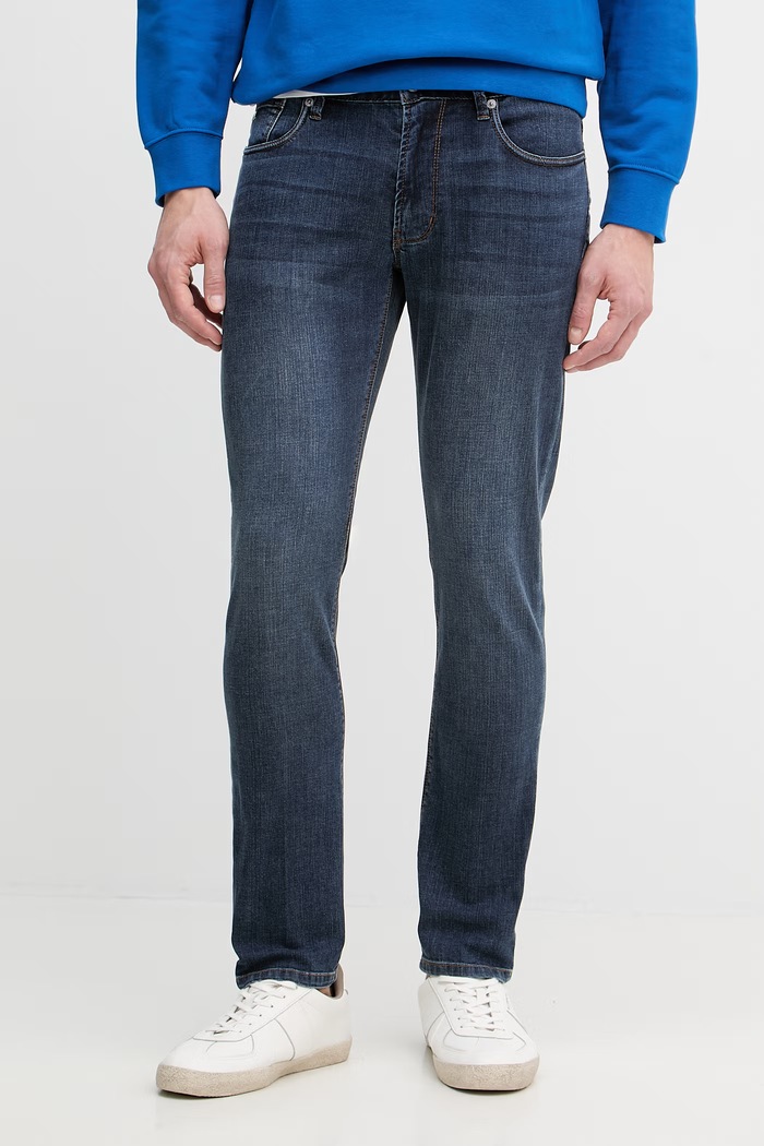 Emporio Armani blugi slim fit pentru bărbați albastru EM000121.AF22248