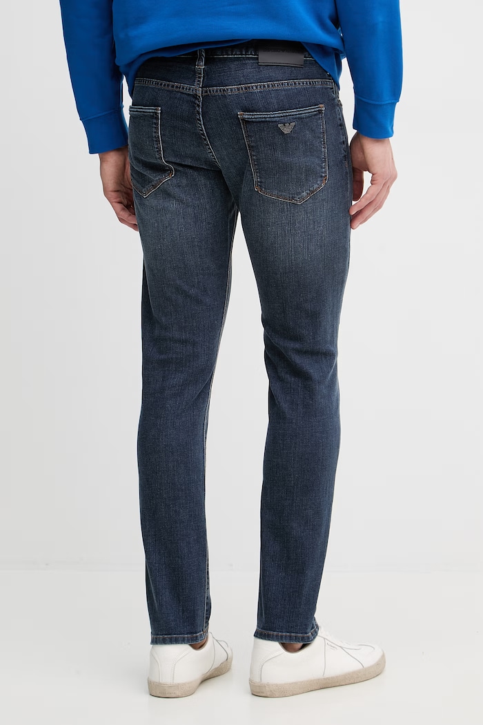 Îmbrăcăminte Emporio Armani blugi slim fit pentru bărbați EM000121.AF22248 albastru