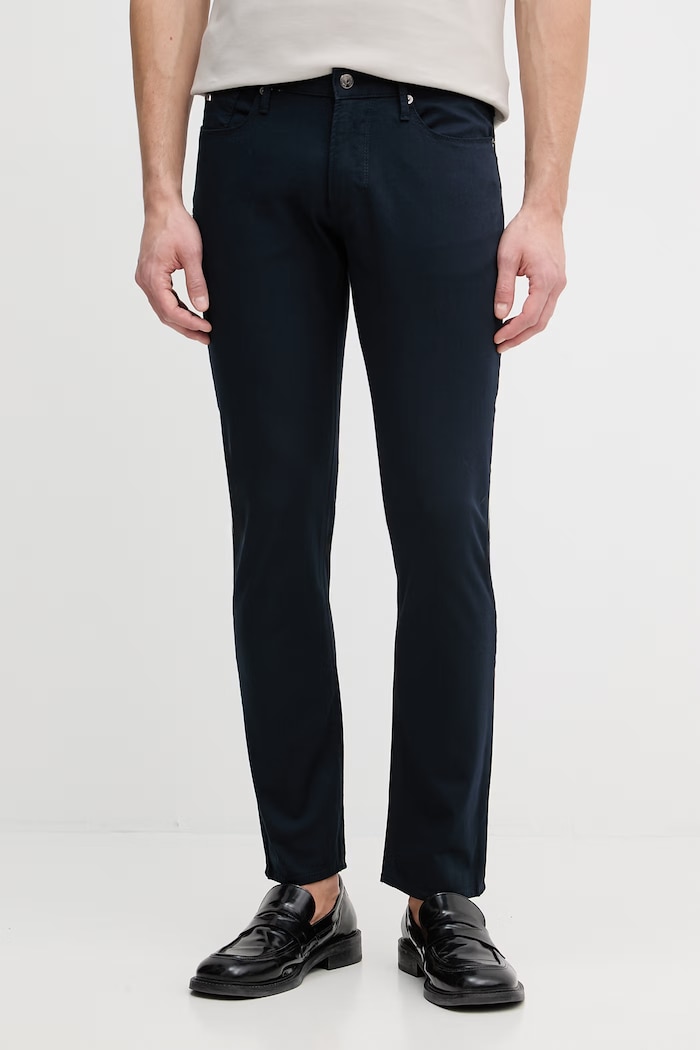 Emporio Armani blugi slim fit pentru bărbați bleumarin EM000121.AF22611