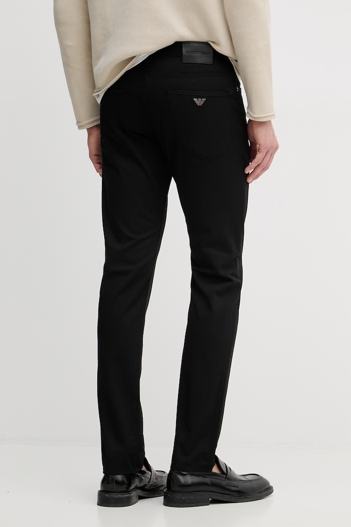 Oblečenie Emporio Armani rifle slim fit pánske EM000121.AF22611 čierna