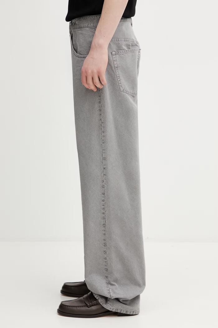 MM6 Maison Margiela blugi straight pentru bărbați SH0LA0036.M35736.854 gri SS26