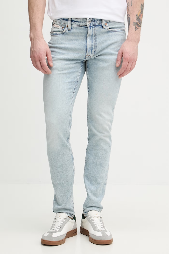 Calvin Klein Jeans rifle slim fit pánske modrá LV04RF741G