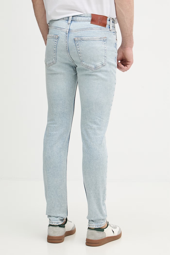 Oblečenie Calvin Klein Jeans rifle slim fit pánske LV04RF741G modrá