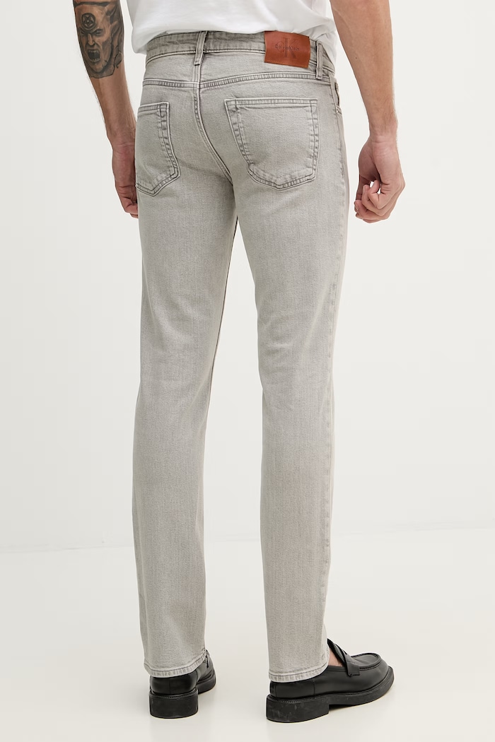 Oblečenie Calvin Klein Jeans rifle slim fit pánske LV04RF752G sivá