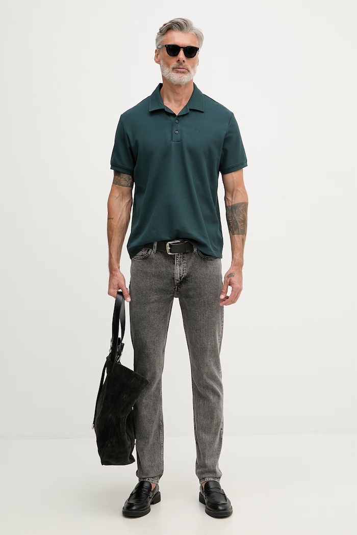 Calvin Klein Jeans rifle slim fit pánske LV04RF928G sivá SS26