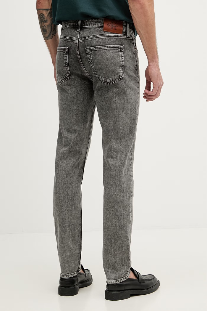 Oblečenie Calvin Klein Jeans rifle slim fit pánske LV04RF928G sivá