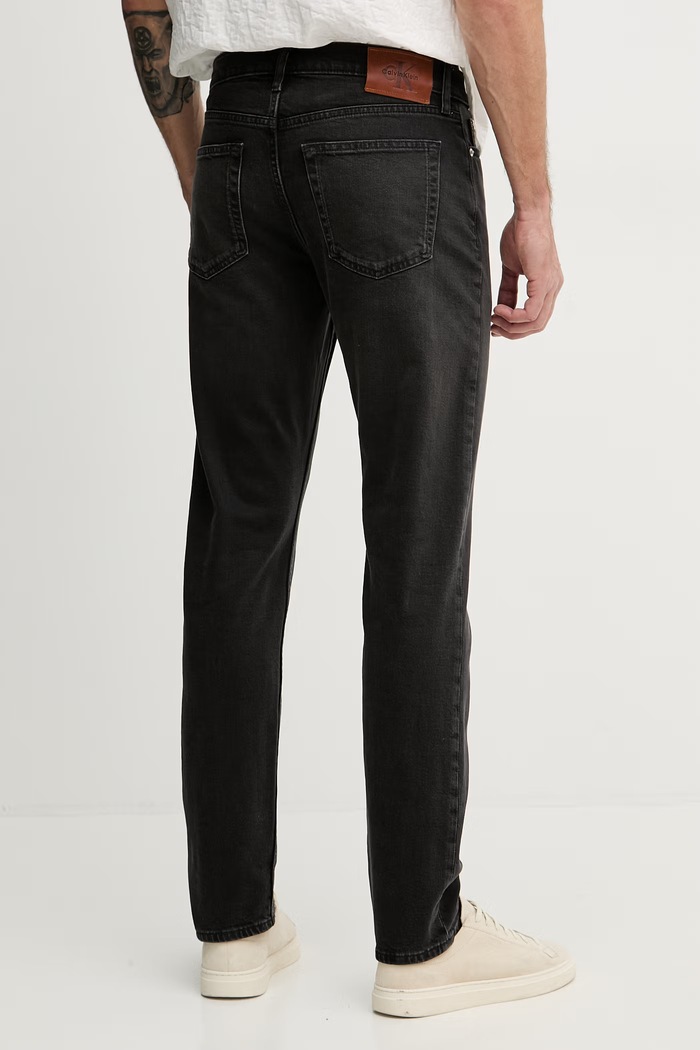 Oblečenie Calvin Klein Jeans rifle relaxed fit pánske LV04RF947G čierna