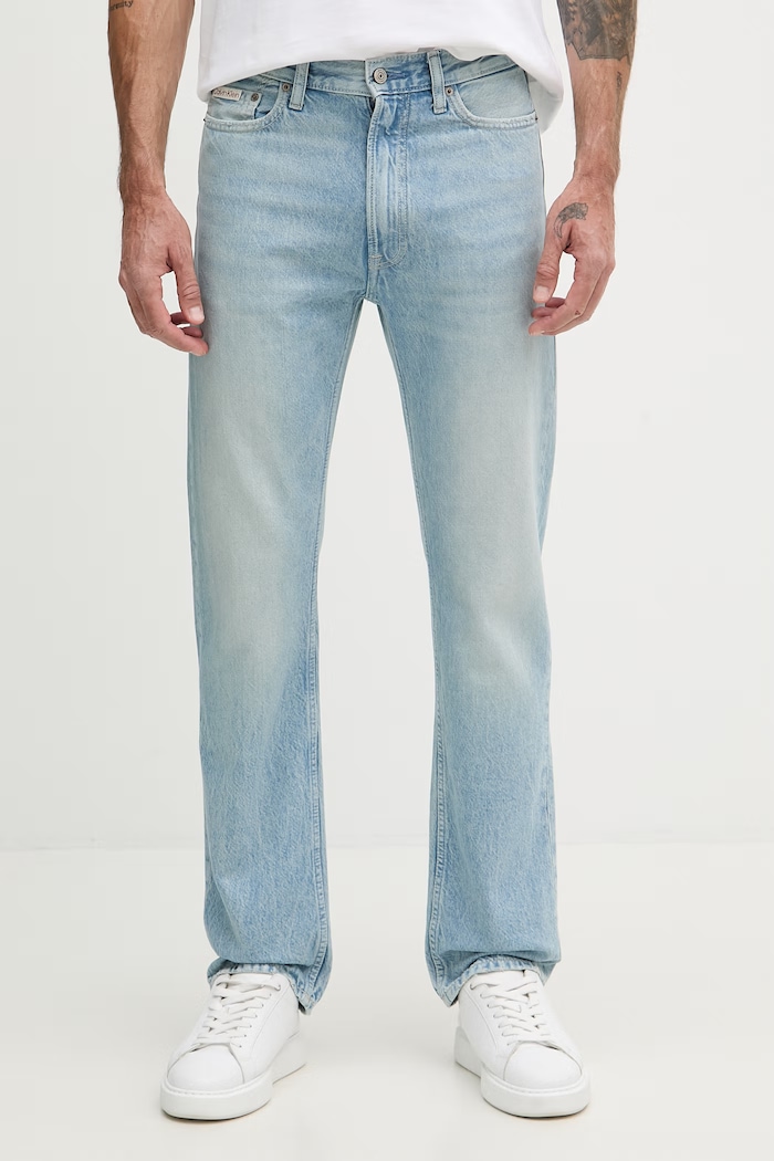 Calvin Klein Jeans rifle rovné pánske modrá LV04RF782G