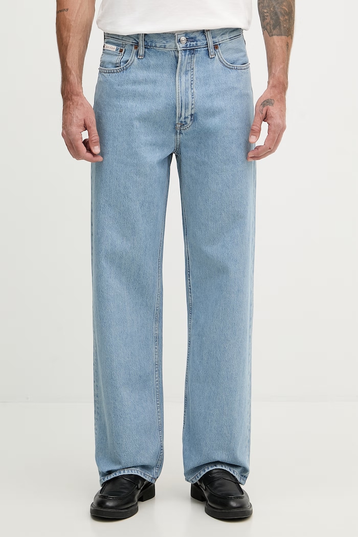 Calvin Klein Jeans blugi relaxed fit pentru bărbați albastru LV04RF953G