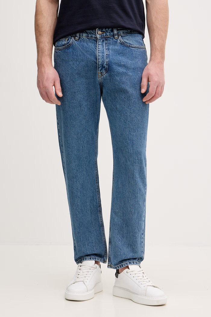 United Colors of Benetton τζιν relaxed fit ανδρικά μπλε 4FANUE026