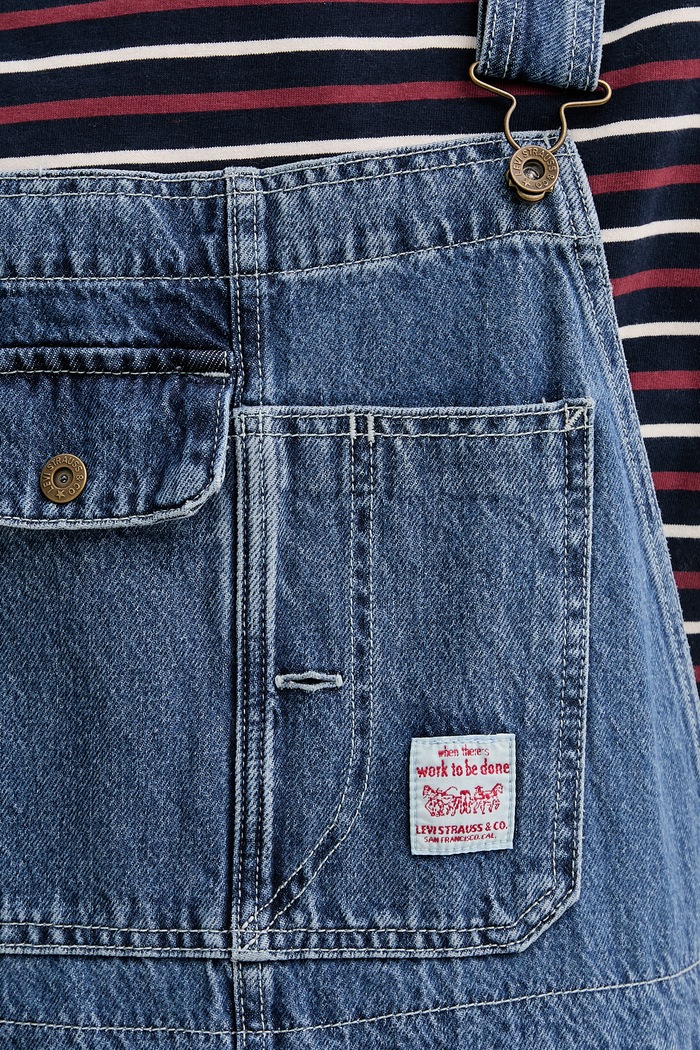Τζιν σαλοπέτα Levi's LOOSE OVERALLS x WORKWEAR 0057W μπλε