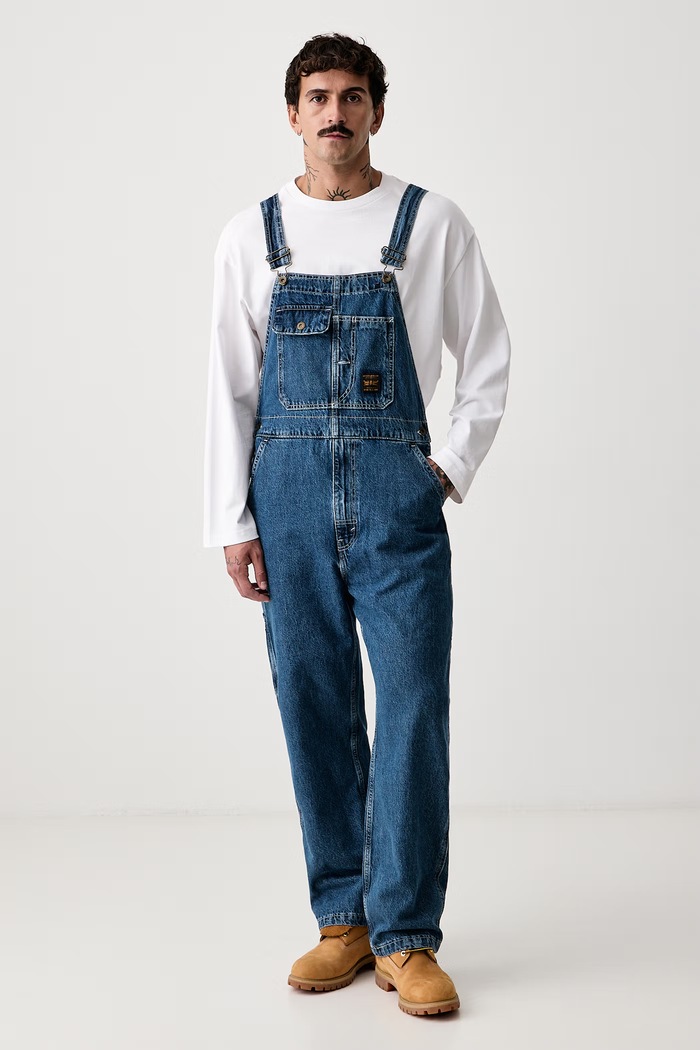Levi's Ogrodniczki męskie LOOSE OVERALLS x WORKWEAR niebieski 0057W