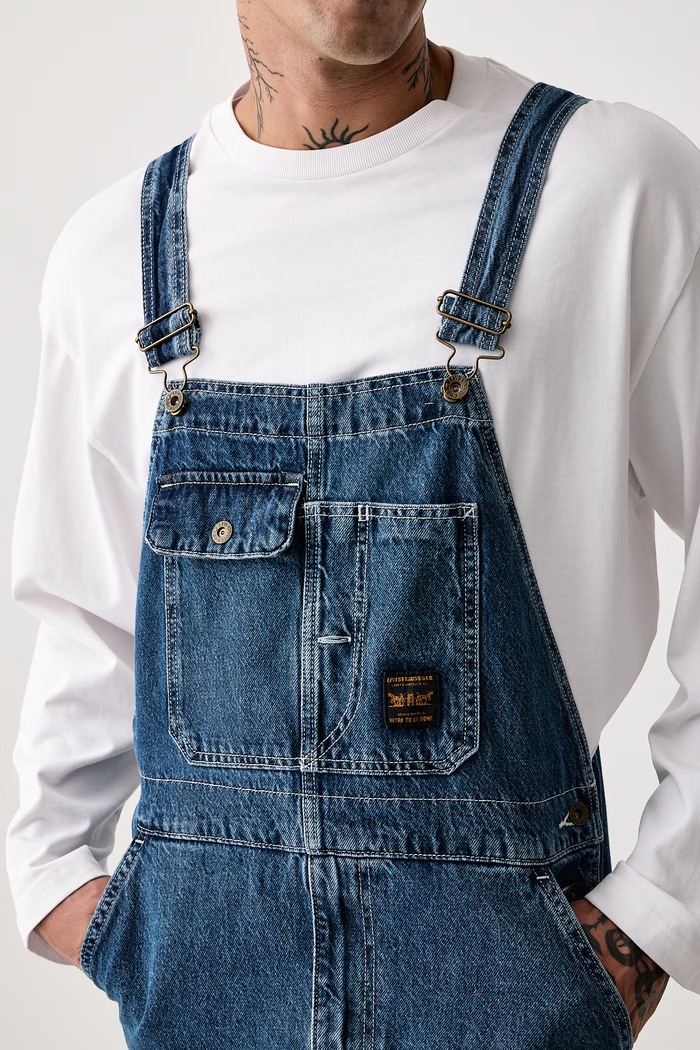 Ogrodniczki męskie LOOSE OVERALLS x WORKWEAR Levi's niebieski 0057W