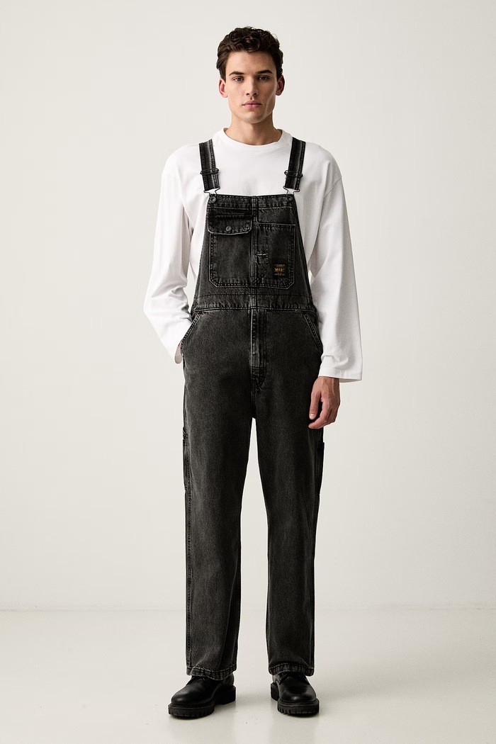 Levi's rifle na traky pánske LOOSE OVERALLS x WORKWEAR čierna 0057W