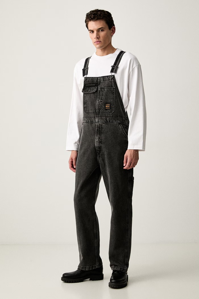 Levi's rifle na traky pánske LOOSE OVERALLS x WORKWEAR 0057W čierna SS26