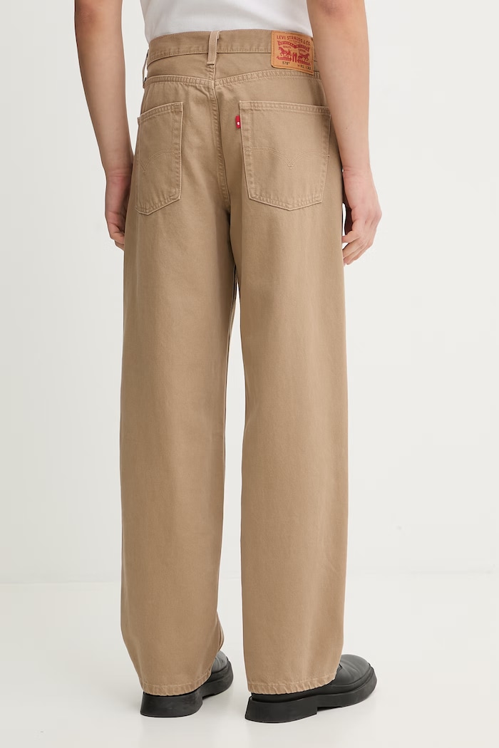 Oblečenie Bavlnené rifle Levi's 578™ BAGGY A4750.0064 hnedá
