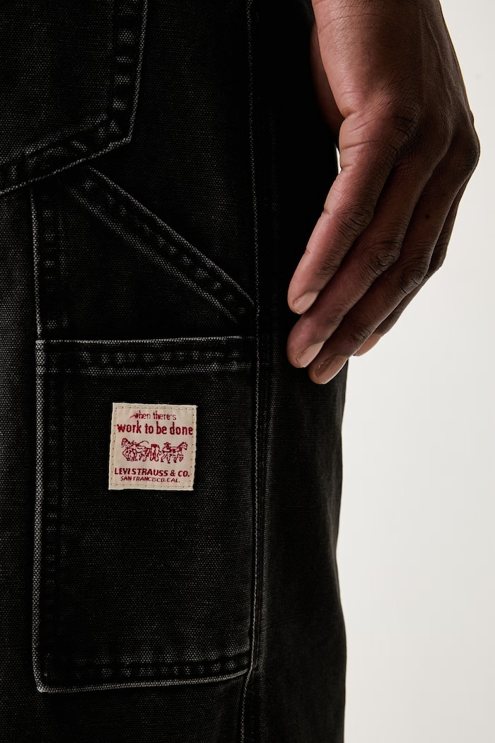 Levi's jeansy loose męskie 568 LOOSE STRT CARPENTER x WORKWEAR czarny 55849.0065