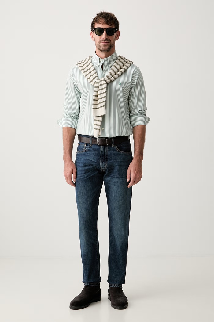 Polo Ralph Lauren skinny džíny pánské 710B16987 modrá SS26