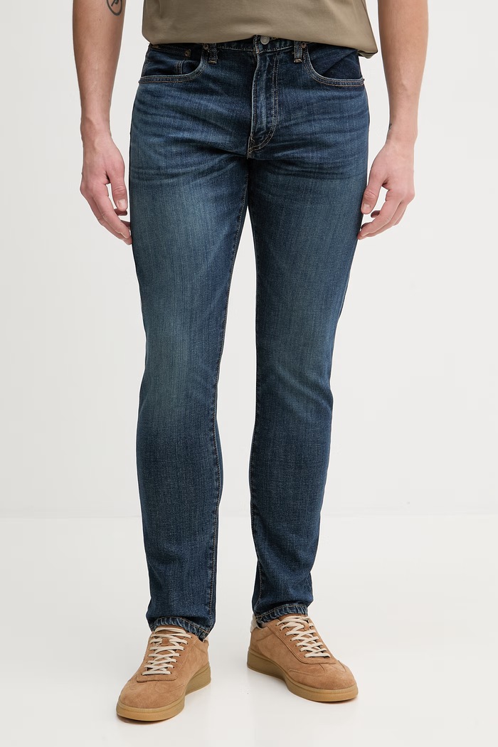 Polo Ralph Lauren blugi skinny pentru bărbați bleumarin 710B16987