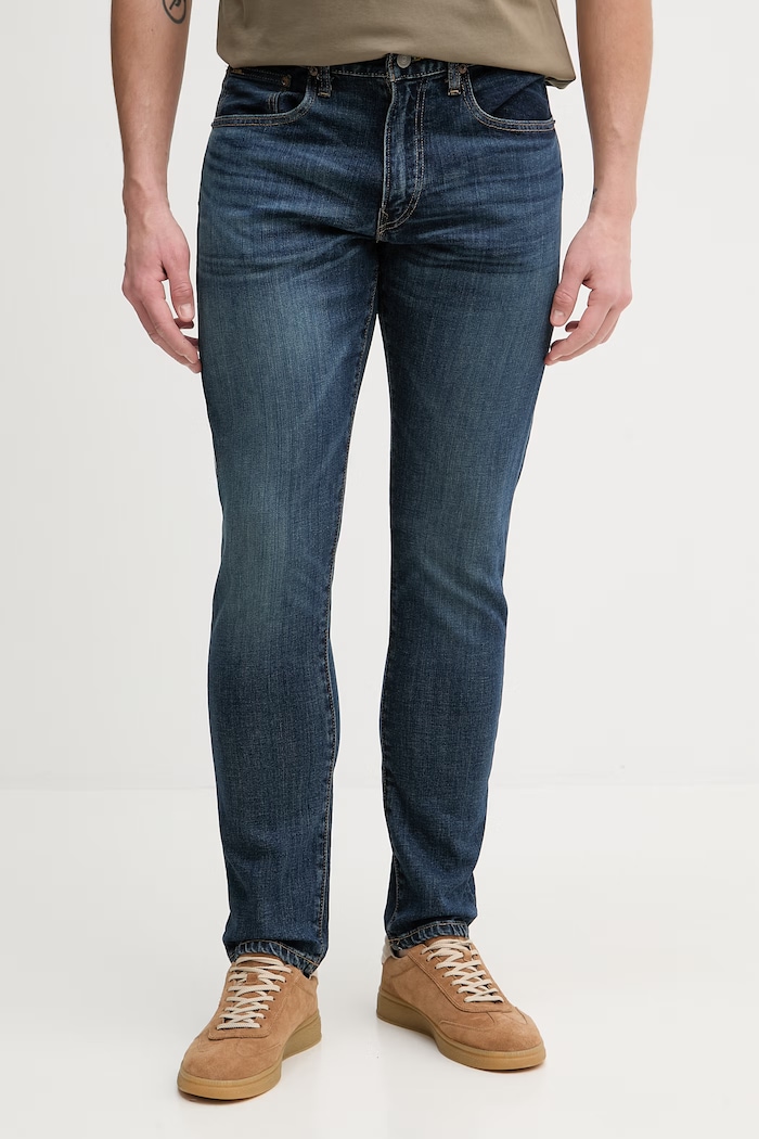 Polo Ralph Lauren blugi skinny pentru bărbați bleumarin 710B16987