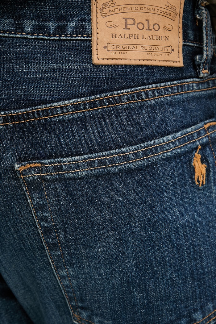 Polo Ralph Lauren blugi skinny pentru bărbați bleumarin 710B16987