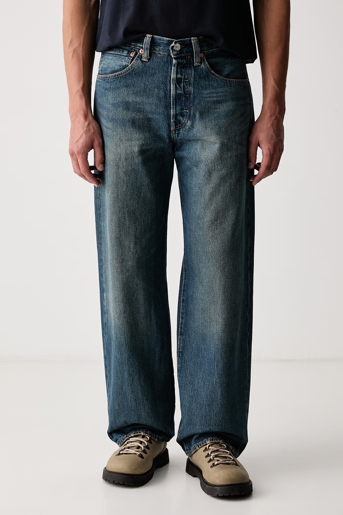 Levi's Jeansy loose męskie 501® LOOSE niebieski 0057U