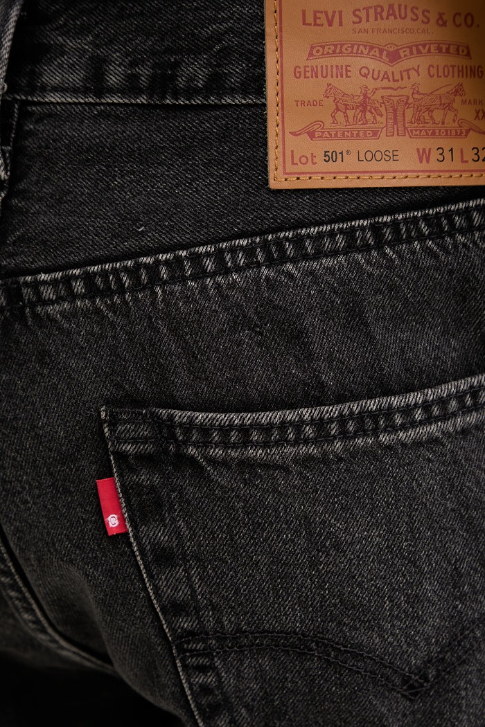 Rifle Levi's 501® LOOSE čierna 0057U