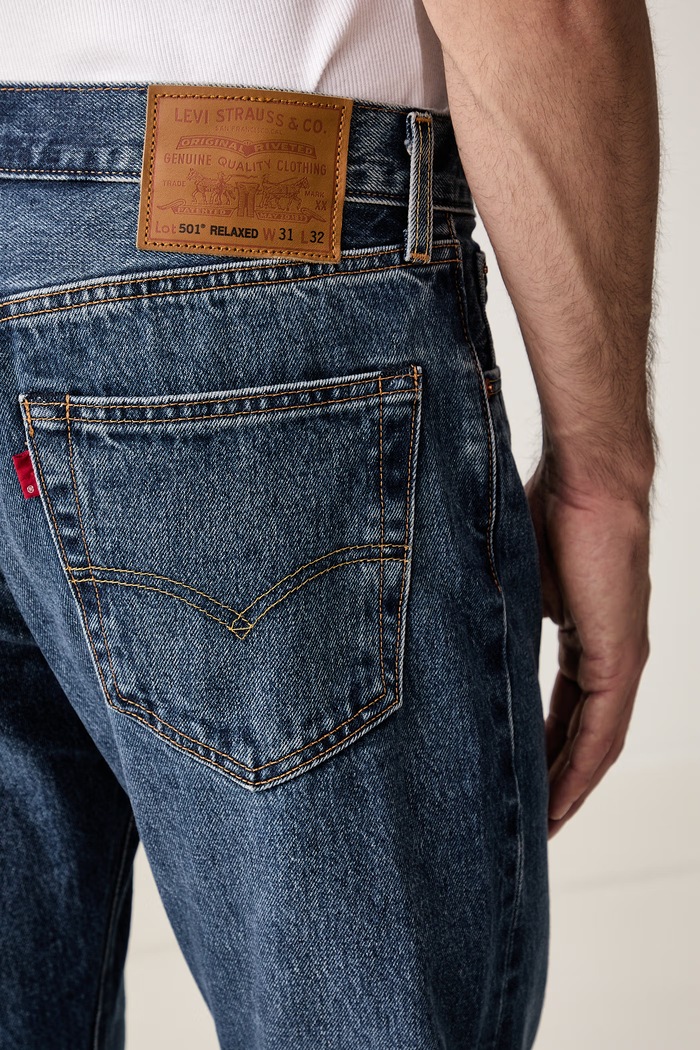 Levi's relaxed fit Ανδρικά 501® RELAXED μπλε 0057V
