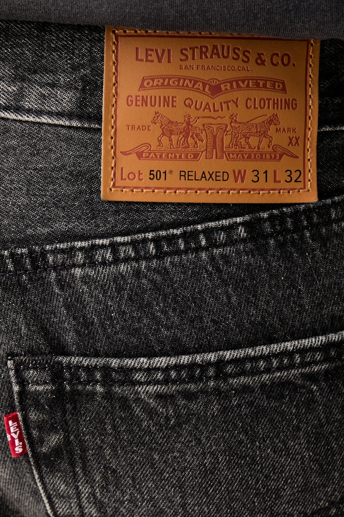 Levi's jeansy relaxed fit męskie 501® RELAXED szary 0057V