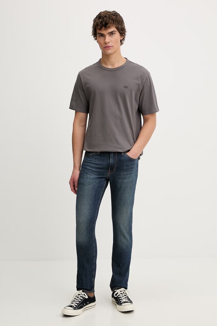 Rifle s prímesou ľanu Levi's 511™ SLIM 04511.6358 modrá SS26