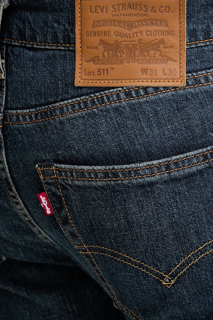 Rifle s prímesou ľanu Levi's 511™ SLIM modrá 04511.6358