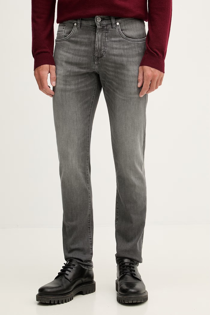 Karl Lagerfeld rifle skinny pánske KL-JORDAN sivá 562843.265506