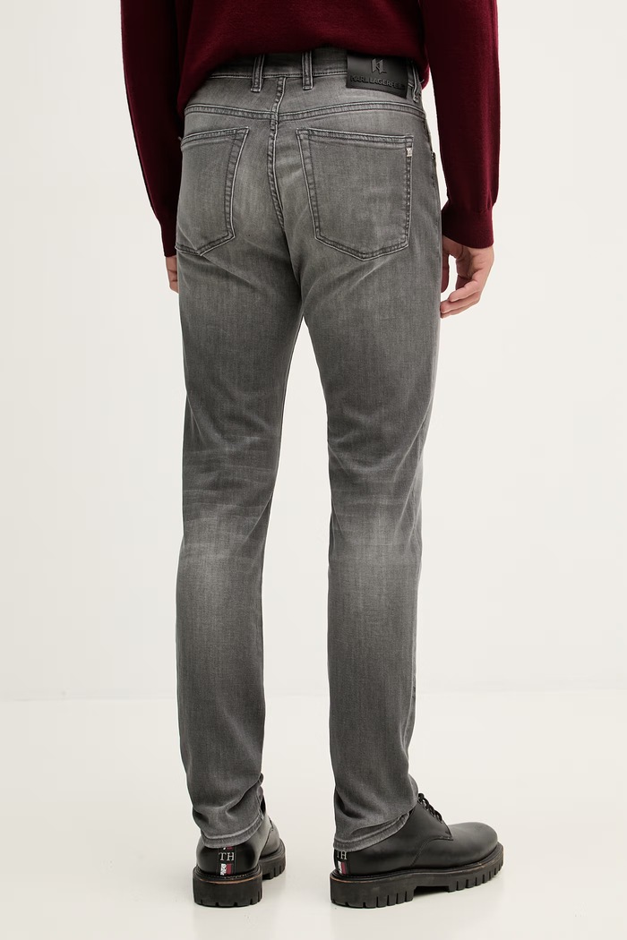 Oblečenie Karl Lagerfeld rifle skinny pánske KL-JORDAN 562843.265506 sivá