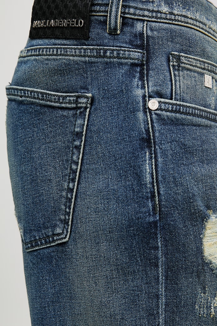 Karl Lagerfeld jeansy relaxed fit męskie KL-JARED niebieski 562850.265509