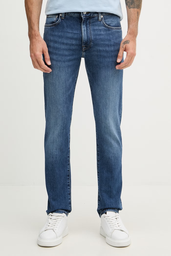 Tommy Hilfiger rifle slim fit pánske modrá MW0MW42317