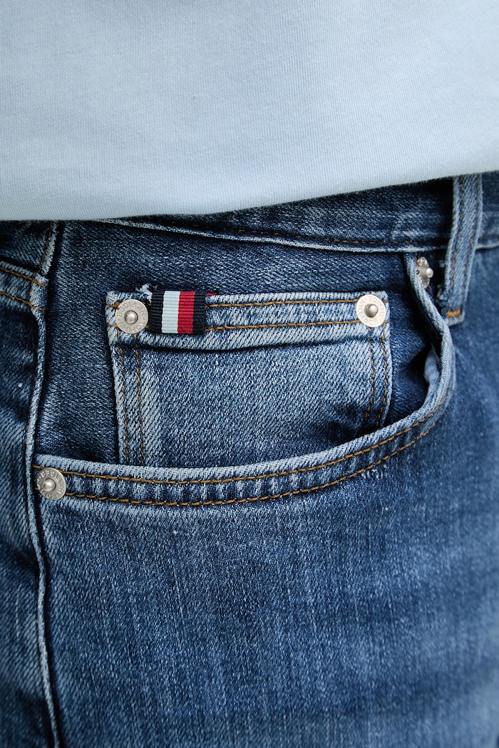 Tommy Hilfiger rifle slim fit pánske modrá MW0MW42317