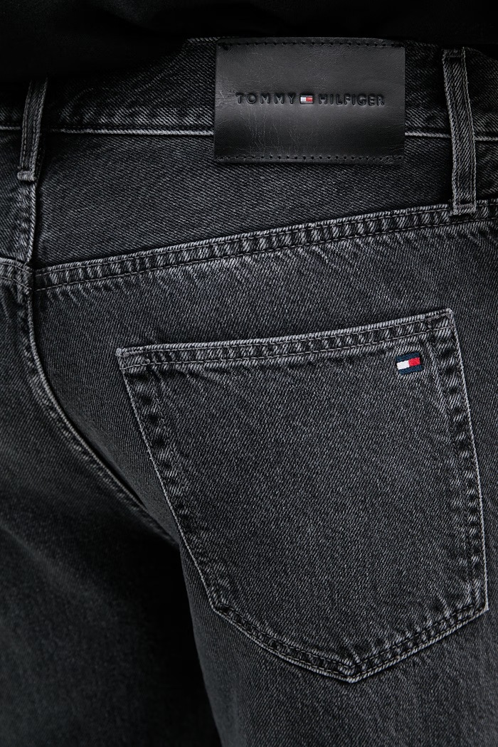 Tommy Hilfiger jeansy regularne męskie czarny MW0MW42325