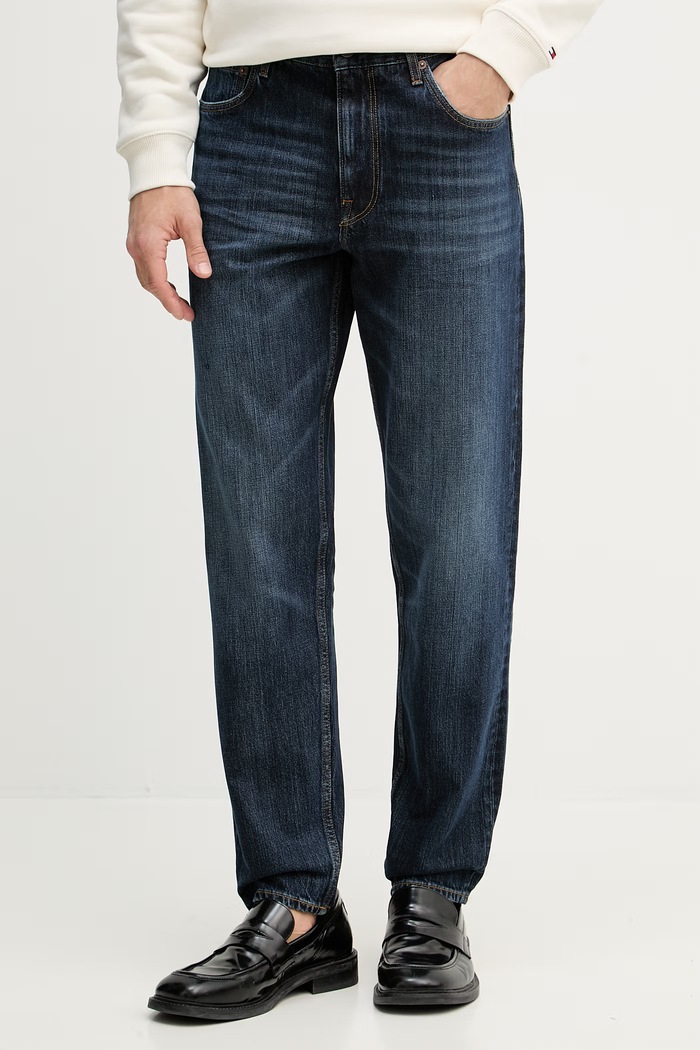 Tommy Hilfiger rifle regular pánske tmavomodrá MW0MW42327