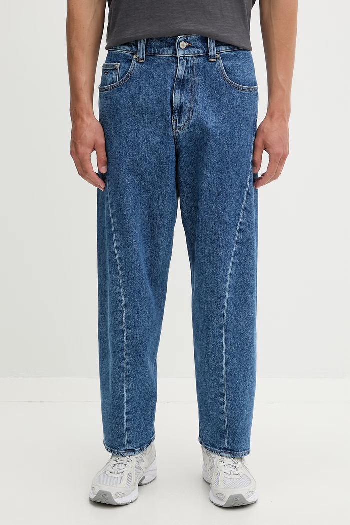 Tommy Jeans jeansy barrel męskie niebieski DM0DM22871