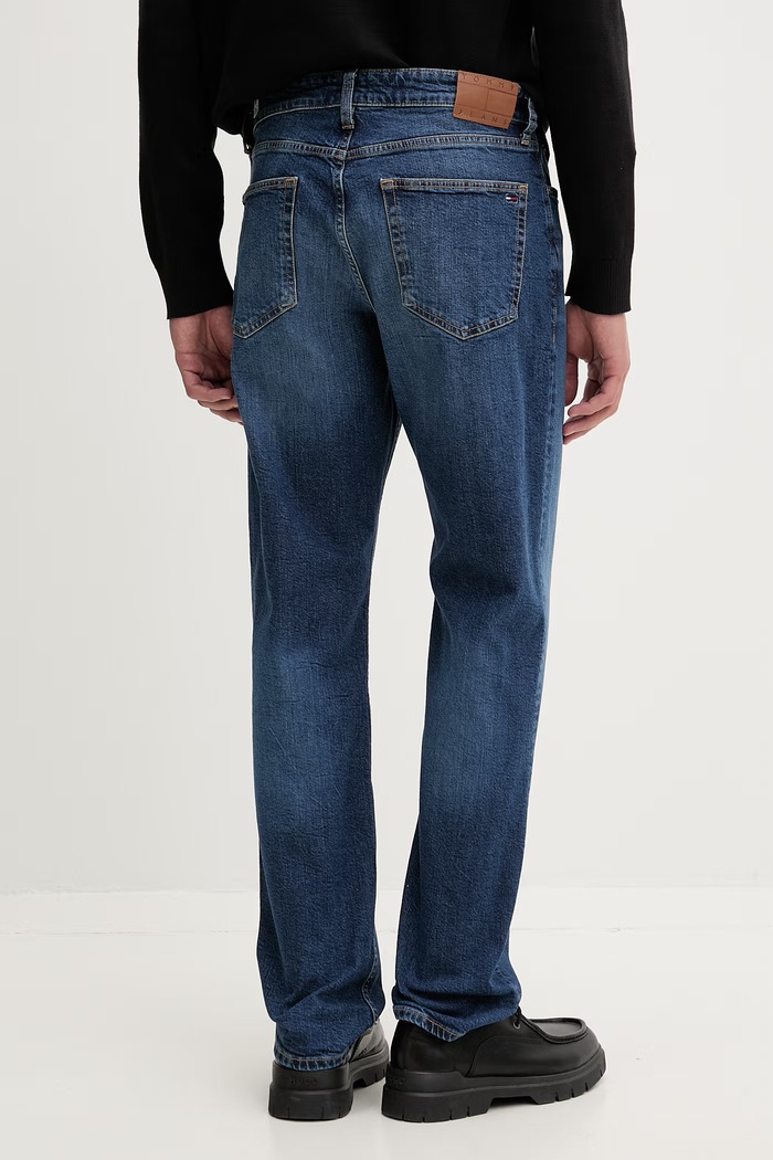 Oblečenie Tommy Jeans rifle slim fit pánske DM0DM22971 tmavomodrá