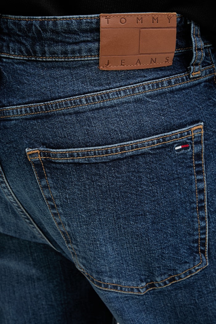 Tommy Jeans rifle slim fit pánske tmavomodrá DM0DM22971