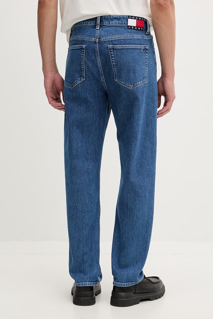 Oblečenie Tommy Jeans rifle regular pánske DM0DM23061 modrá
