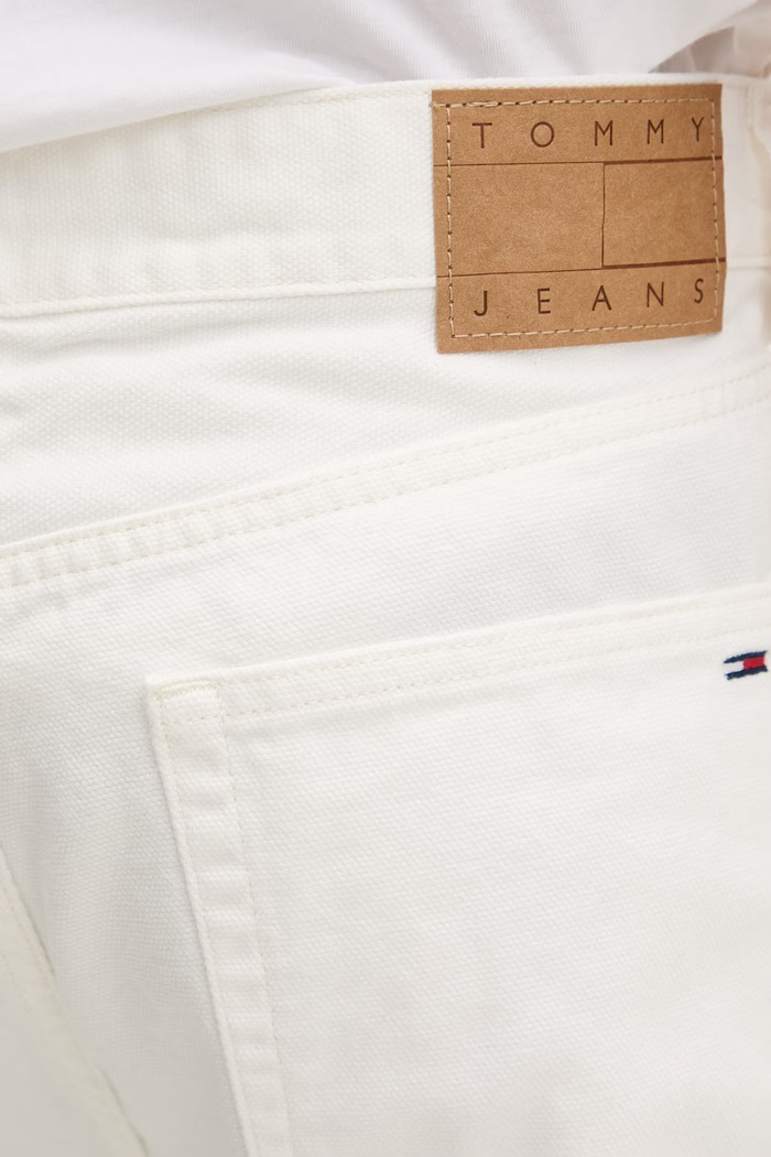 Tommy Jeans jeansy straight męskie biały DM0DM23062