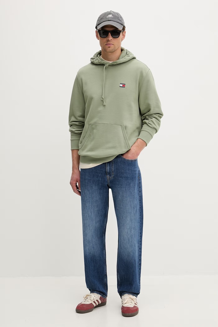 Tommy Jeans jeansy regularne męskie DM0DM23287 granatowy SS26