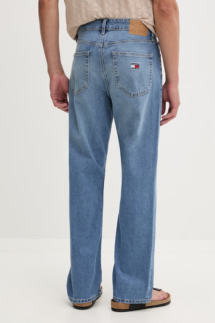 Oblečenie Tommy Jeans rifle regular pánske DM0DM23305 modrá