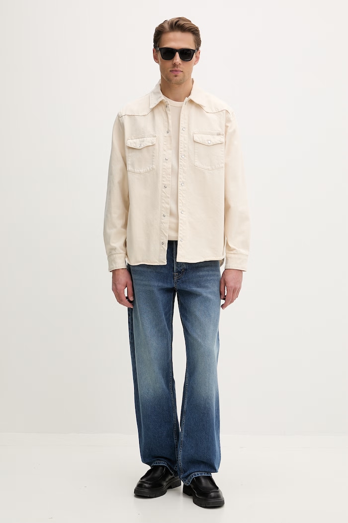 Tommy Jeans rifle relaxed fit pánske DM0DM23306 modrá SS26