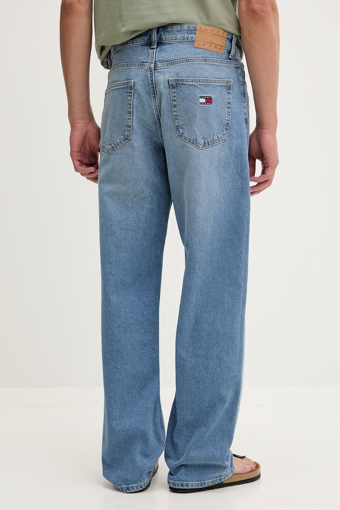 Odzież Tommy Jeans jeansy relaxed fit męskie DM0DM23372 niebieski
