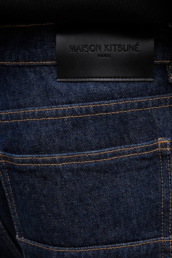 Maison Kitsuné jeans straight da uomo blu navy QM01101WD4026